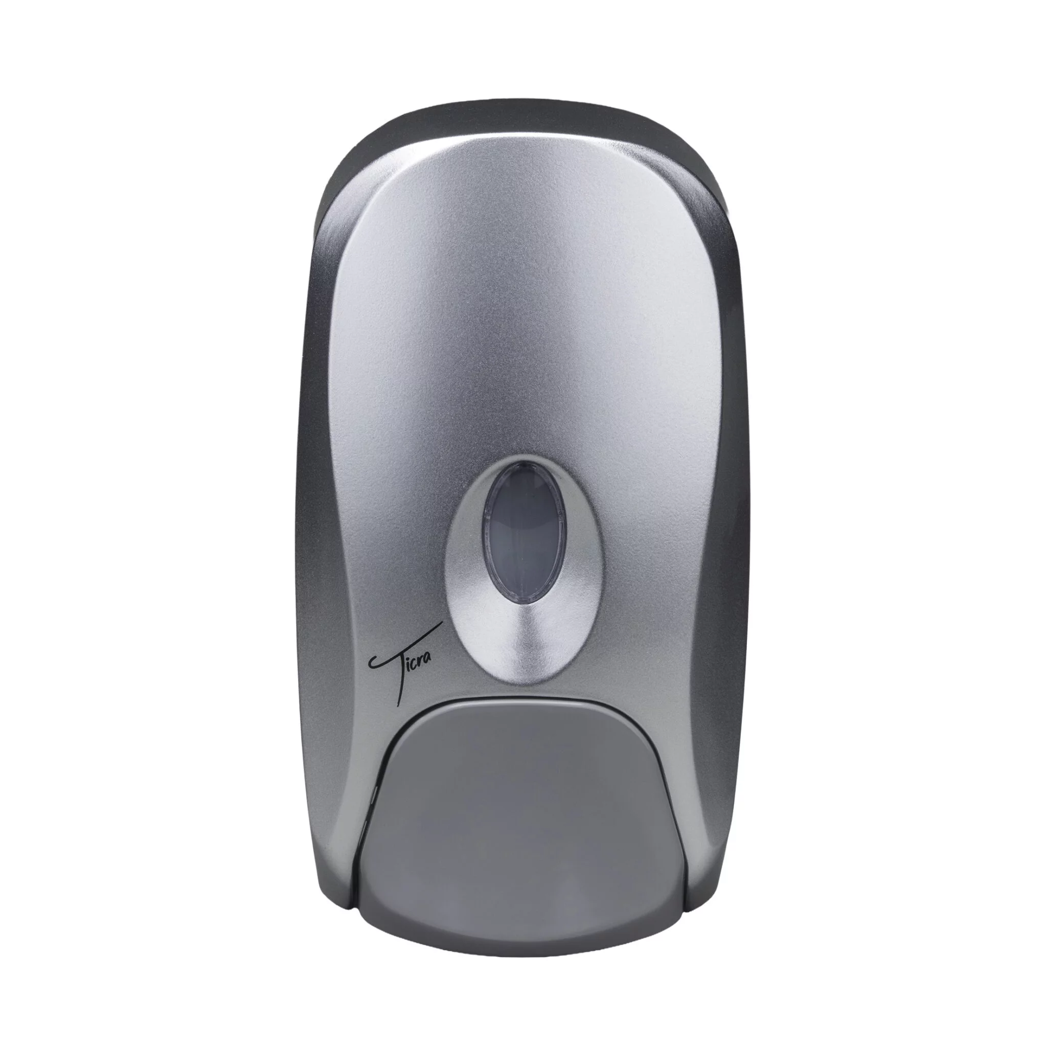 Ticra Crescent Silver Plastic 1000ml Manual Refillable Dispenser